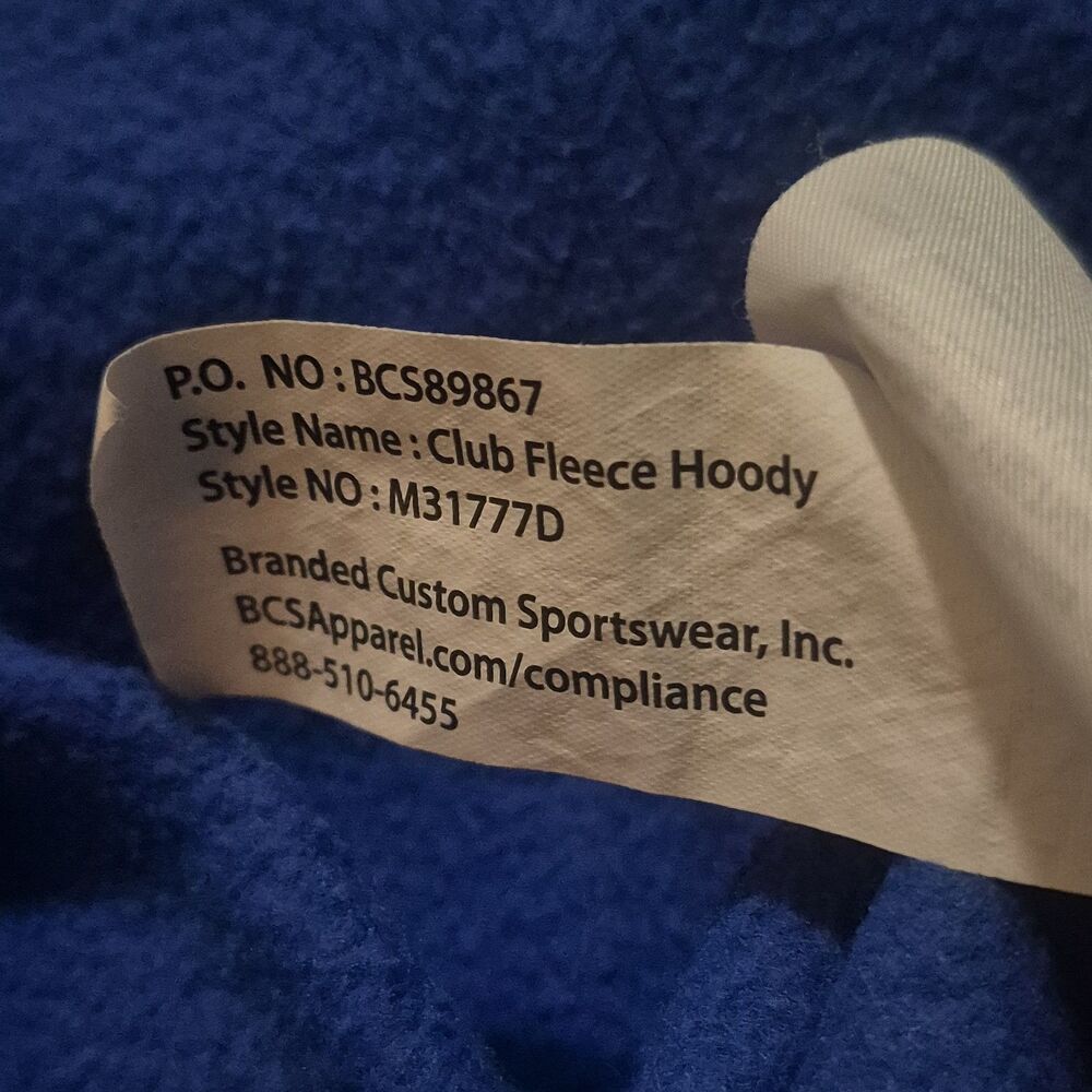 Nike Tennis Pullover Hoodie Royal Blue Mens Size Medium - Picture 8 of 8